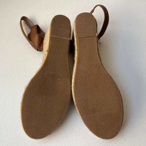 Soludos Woven Beaded Wedge Espadrille Sandals Open Toe Resortwear Navy Size 9 - Picture 11 of 13